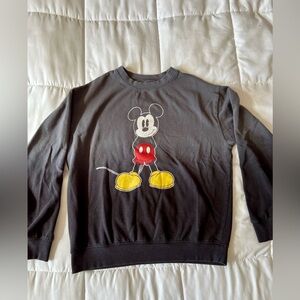Vintage Disney Black Ombré Mickey Mouse Crewneck Sweater